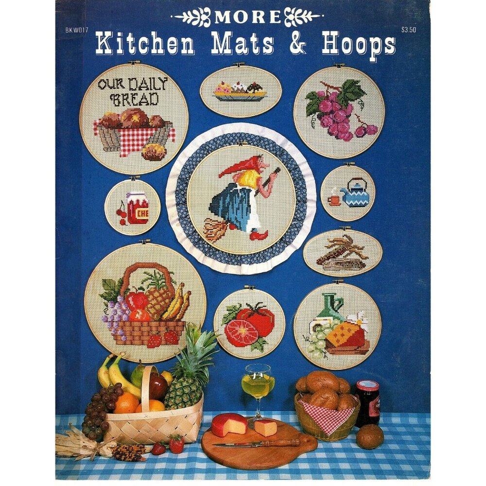 More Kitchen Mats and Hoops Counted Cross Stitch Vintage 1983